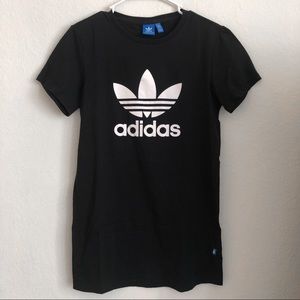 Adidas Trefoil Black T-Shirt Dress